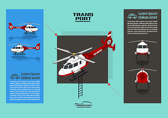 교통수단 일러스트 항공교통 사람없음 헬리콥터 아이소메트릭 구조헬기 국내일러스트 AI파일 교통 비행기 파일형식 벡터
