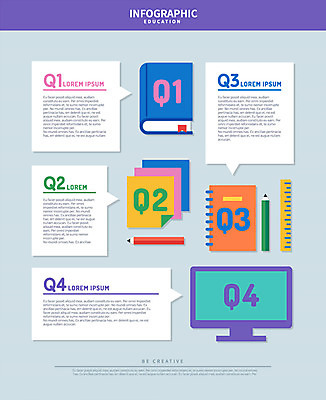 교육 말풍선 일러스트 자 사람없음 책 연필 모니터 인포그래픽 메모지 스프링노트 국내일러스트 AI파일 문구용품 학용품 컴퓨터 필기구 사무용품 공책 파일형식 벡터