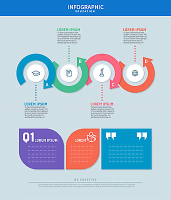 교육 화살표 말풍선 일러스트 사람없음 인포그래픽 메모지 원형 큰따옴표 국내일러스트 AI파일 도형 기호 사무용품 파일형식 벡터