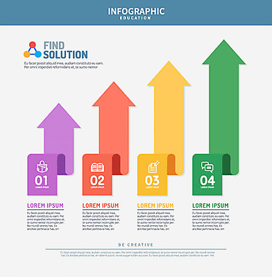 교육 화살표 말풍선 일러스트 사람없음 책 인포그래픽 방향 상승 국내일러스트 AI파일 컨셉 파일형식 벡터