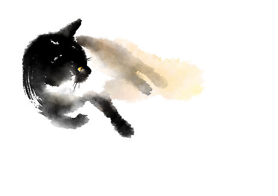 PSD 동물 한마리 일러스트 캘리그라피 사람없음 반려동물 고양이 반려 국내일러스트 1 포유류 파일형식