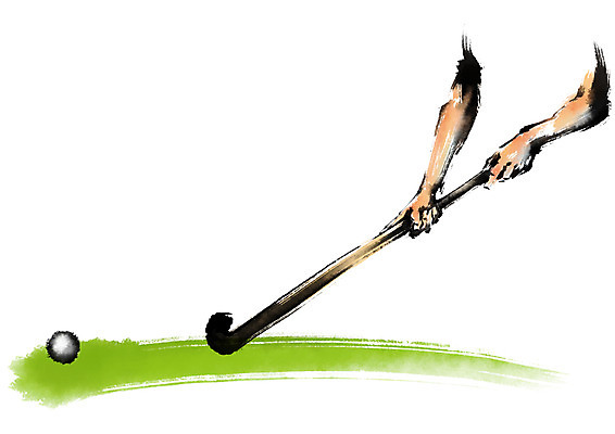 PSD 손 스포츠 일러스트 캘리그라피 공 한명 신체부위 양손 하키 하키채 국내일러스트 1 사람 구기 하키용품 파일형식