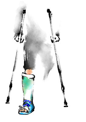 PSD 일러스트 캘리그라피 의학 한명 서기 신체부위 치료 다리 질병 목발 깁스 정형외과 국내일러스트 1 의료기기 모션 병원 사람 의료용품 파일형식