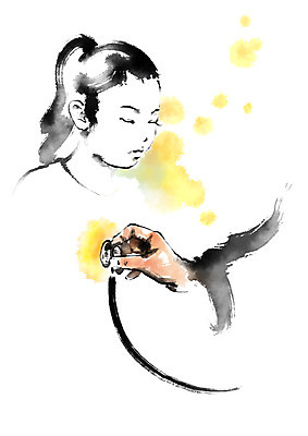 PSD 손 여자 어린이 일러스트 캘리그라피 의학 청진기 병원 두명 신체부위 치료 진료 질병 국내일러스트 의료기기 사람 파일형식