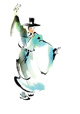 전신 PSD 한국문화 한국전통 전통 남자 일러스트 캘리그라피 한명 서기 손짓 성인 춤 한복 양반 국내일러스트 갓모자 모자_잡화 1 동양문화 모션 문화예술 전통소품 한국 사람 전통의상 신분 파일형식