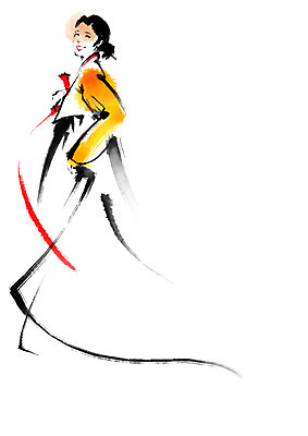 전신 PSD 한국문화 한국전통 전통 여자 일러스트 캘리그라피 한명 서기 성인 한복 국내일러스트 1 동양문화 모션 한국 사람 전통의상 파일형식