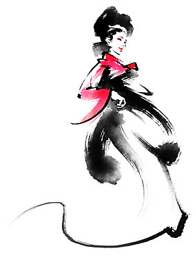 전신 PSD 한국문화 한국전통 전통 여자 일러스트 캘리그라피 한명 서기 성인 한복 국내일러스트 1 동양문화 모션 한국 사람 전통의상 파일형식