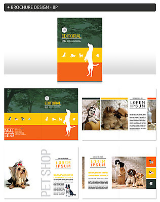 나무 동물 템플릿 실루엣 ZIP 새끼 여러마리 팜플렛 사람없음 개 요크셔테리어 반려 인디자인 INDD 이미지템플릿 식물 다수 포유류 촬영기법 테리어 파일형식