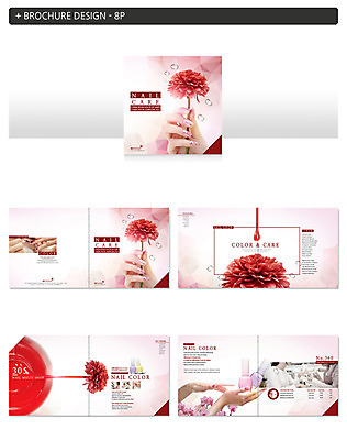 템플릿 손 여자 꽃 ZIP 팜플렛 여러명 성인 신체부위 뷰티 네일아트 네일샵 인디자인 INDD 이미지템플릿 식물 다수 사람 상점 파일형식