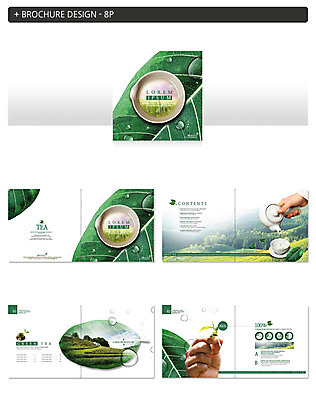 템플릿 손 ZIP 팜플렛 두명 신체부위 물방울 붓기 찻잔 찻주전자 녹차 찻잎 차밭 인디자인 INDD 이미지템플릿 밭 모션 주전자 잔 사람 차_음료 파일형식