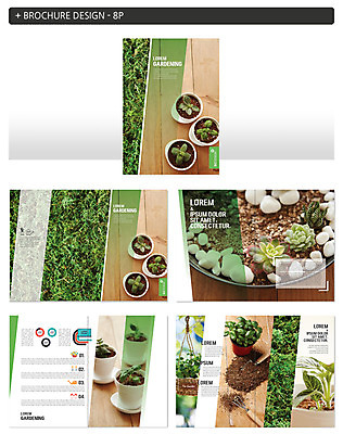 식물 템플릿 ZIP 화분 팜플렛 사람없음 흙 돌_바위 원예 다육식물 원예용품 인디자인 INDD 이미지템플릿 생활용품 취미 파일형식