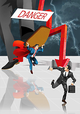 전신 PSD 남자 일러스트 그래프 성인 두명 신체부위 달리기 다리 도움 비즈니스맨 수비 번개 하락 압박 밟기 영웅 불황 구덩이 경제불황 슈퍼히어로 위기 국내일러스트 컨셉 비즈니스 모션 날씨 사람 경제 직장인 파일형식