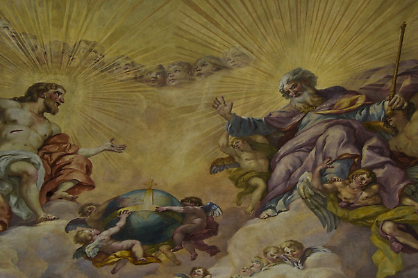 포토 JPG 해외이미지 유럽 기독교 종교 문화 건축양식 천사 실내 매달리기 미술 사람없음 내부 세로 컬러풀 조각상 성당 교회 페인트 천주교 기도 사찰 역사 비엔나 오스트리아 성자 묘사 천장 신성 천국 바로크 신앙심 옛날 해외202004 해외포토 건축 나라 컬러 종교건축 모션 문화예술 건물 조형물 파일형식 이미지허브