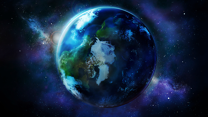 JPG 해외이미지 지구 일러스트 사람없음 파란색 우주 해외202004 해외일러스트 컬러 파일형식 이미지허브