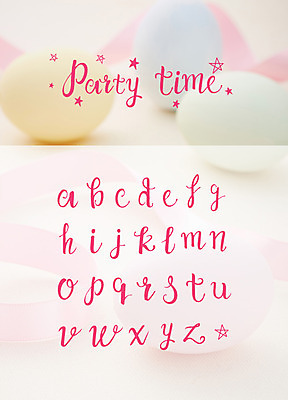 영어 일러스트 캘리그라피 타이포그라피 사람없음 파티 계란 소문자 필기체 조합형타이포 국내일러스트 AI파일 문자 이벤트 알 파일형식 벡터