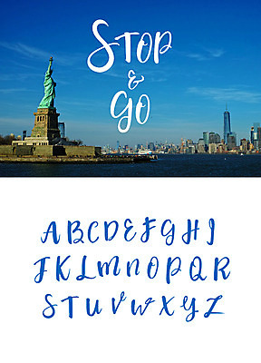 영어 일러스트 캘리그라피 대문자 타이포그라피 글자캘리그라피 사람없음 미국 자유의여신상 필기체 조합형타이포 국내일러스트 AI파일 문자 북아메리카 세계문화유산 파일형식 벡터