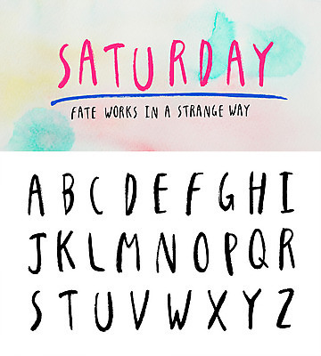 영어 일러스트 캘리그라피 대문자 타이포그라피 글자캘리그라피 사람없음 물감 토요일 필기체 조합형타이포 국내일러스트 AI파일 문자 미술도구 요일 파일형식 벡터