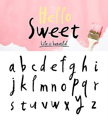영어 일러스트 캘리그라피 타이포그라피 글자캘리그라피 사람없음 페인트 달콤 페인트붓 소문자 HELLO 필기체 조합형타이포 국내일러스트 AI파일 문자 인사 붓 맛 파일형식 벡터