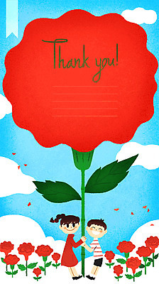 전신 PSD 구름 여자 남자 꽃 어린이 꽃밭 일러스트 하늘 프레임 두명 잡기 5월 카네이션 감사 프레임일러스트 국내일러스트 자연요소 식물 감정 모션 사람 날짜 파일형식