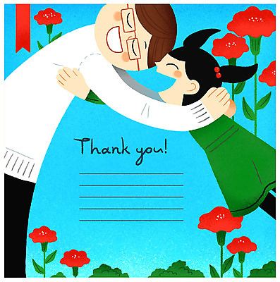 PSD 여자 남자 딸 어린이 일러스트 포옹 프레임 상반신 성인 두명 아빠 어버이날 5월 카네이션 감사 프레임일러스트 부녀 국내일러스트 기념일 꽃 감정 가족 안기 사람 날짜 파일형식