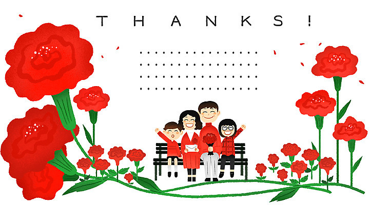 전신 PSD 여자 남자 어린이 의자 일러스트 가족 프레임 앉기 여러명 성인 어버이날 5월 카네이션 감사 프레임일러스트 국내일러스트 기념일 꽃 감정 가구 다수 관계 모션 사람 날짜 파일형식