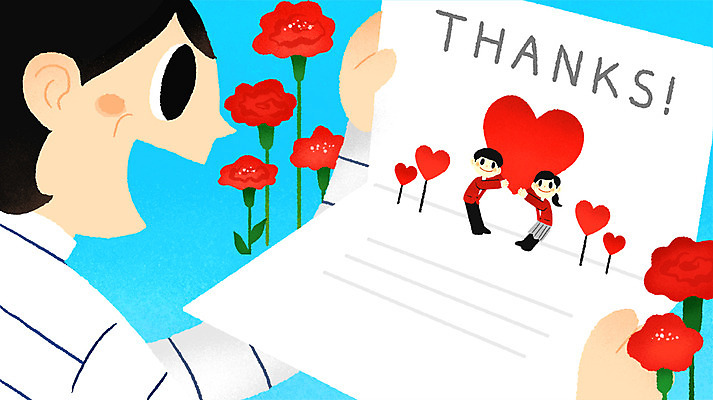 PSD 여자 남자 어린이 일러스트 청소년 프레임 웃음 상반신 성인 세명 부모 하트 어버이날 5월 편지 카네이션 감사 프레임일러스트 국내일러스트 모양 기념일 꽃 감정 가족 표정 사람 날짜 파일형식