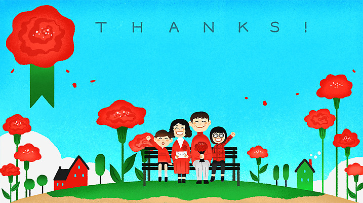 전신 PSD 여자 남자 딸 아들 어린이 의자 일러스트 가족 하늘 주택 앉기 여러명 성인 부모 어버이날 5월 카네이션 언덕 감사 국내일러스트 기념일 꽃 감정 가구 다수 관계 모션 사람 건물 날짜 파일형식