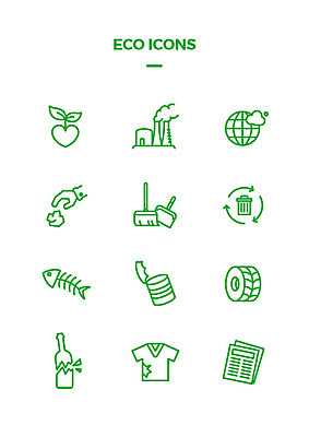 아이콘 지구 공장 유리병 사람없음 세트 새싹 자연보호 재활용 하트 신문 캔 쓰레기 빗자루 라인아이콘 에코 웹아이콘 쓰레받기 깨짐 생선가시 2D아이콘 AI파일 모양 식물 컨셉 공업 자연 병_용기 간행물 환경 뉴스 보호 청소도구 친환경 파일형식 벡터