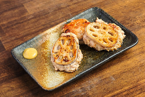 포토 JPG 접시 음식 사람없음 머스터드 연근 연근요리 일본음식 국내포토 식기 채소 소스_음식 파일형식