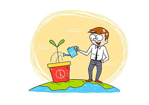 남자 화분 지구 일러스트 한명 성인 새싹 물뿌리개 투표 선거 기표문양 유권자 국내일러스트 AI파일 식물 1 문양 사람 민주주의 파일형식 벡터