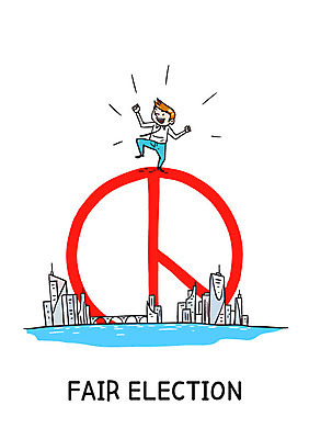 남자 일러스트 한명 빌딩 성인 투표 선거 공정선거 기표문양 국내일러스트 AI파일 1 문양 사람 건물 민주주의 파일형식 벡터