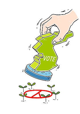 손 일러스트 신체부위 새싹 투표 선거 한반도 기표문양 국내일러스트 AI파일 식물 문양 사람 민주주의 파일형식 벡터