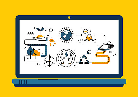 나무 손 지구 일러스트 사람없음 신체부위 노트북 새싹 환경 재활용 빙하 국내일러스트 AI파일 식물 사람 전자제품 친환경 파일형식 벡터