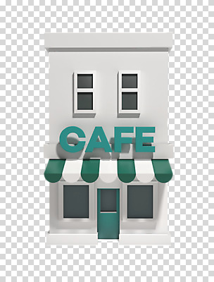 편집 편집이미지 사람없음 건물 3D소스 3D 카페 PNG 목업 편집소스 건축물 상점 디지털합성 파일형식