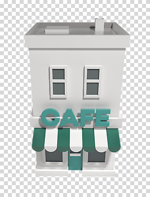 편집 편집이미지 사람없음 건물 3D소스 3D 카페 PNG 목업 편집소스 건축물 상점 디지털합성 파일형식
