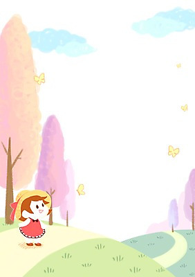 전신 PSD 나무 여자 길 어린이 여행 나비 일러스트 프레임 한명 서기 풍경 소녀 봄 언덕 봄소풍 프레임일러스트 국내일러스트 식물 1 계절 곤충 모션 사람 소풍 파일형식