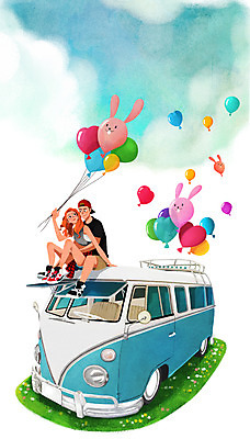 전신 PSD 커플 여자 남자 데이트 일러스트 포옹 들기 앉기 성인 두명 하트풍선 풍선 백허그 미니버스 국내일러스트 관계 안기 모션 사람 하트 파일형식