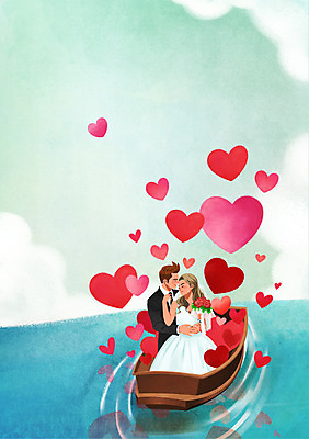 PSD 부부 커플 드레스 여자 남자 신부 꽃다발 웨딩드레스 신랑 일러스트 신혼부부 안기 포옹 사랑 정장 턱시도 상반신 성인 두명 신혼여행 하트 승차 선박 국내일러스트 모양 옷 꽃 감정 결혼 수상교통 관계 모션 사람 신혼 파일형식