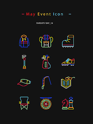 아이콘 배낭 사람없음 컬러풀 독서 골프채 체스말 낚싯대 어버이날 라인아이콘 등산복 웹아이콘 등산화 가정의달 골프화 낚시의자 등산스틱 네온아트 2D아이콘 AI파일 옷 기념일 컬러 신발 의자 가방 골프용품 등산 말_게임 낚시용품 체스 5월 등산용품 네온 파일형식 벡터