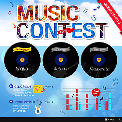 PSD 템플릿 리본 악기 웹템플릿 음표 그래프 문화예술 팝업 이벤트팝업 웹팝업 이벤트 사람없음 공연 기타 레코드 건반 피아노 드럼 오선 콘테스트 이미지템플릿 기호 음악 현악기 타악기 음반 건반악기 대회 파일형식