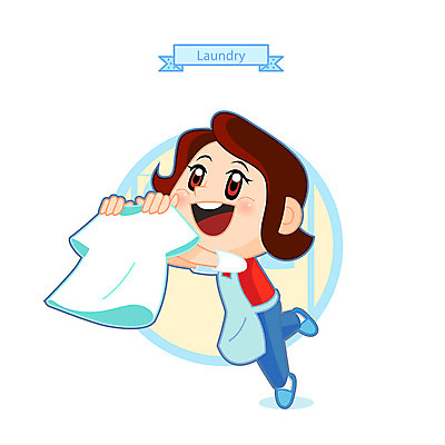 전신 티셔츠 일러스트 한명 서기 웃음 들기 사람 성인 청결 주부 빨랫감 국내일러스트 AI파일 1 셔츠 모션 표정 위생 빨래 파일형식 벡터