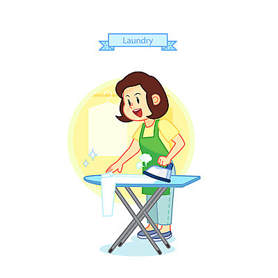전신 여자 와이셔츠 일러스트 한명 서기 사람 성인 청결 다리미 다림질 다리미판 빨랫감 세탁소 국내일러스트 AI파일 1 셔츠 가사 모션 가전제품 위생 빨래 파일형식 벡터