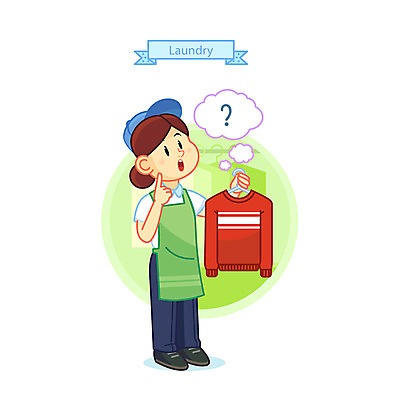 전신 여자 일러스트 한명 서기 들기 사람 성인 청결 물음표 스웨터 호기심 빨랫감 세탁소 국내일러스트 AI파일 1 기호 감정 컨셉 상의 모션 위생 빨래 파일형식 벡터