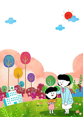 전신 PSD 나무 구름 여자 꽃 어린이 일러스트 의학 안기 나뭇잎 병원 서기 성인 두명 고양이 진료 하트 울음 수의사 국내일러스트 자연요소 모양 식물 잎 포유류 모션 표정 사람 반려동물 의사 파일형식