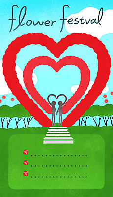 PSD 꽃 일러스트 프레임 사람모양 이벤트 사람없음 장미 축제 하트 꽃축제 장미축제 체크리스트 프레임일러스트 하트프레임 국내일러스트 모양 식물 파일형식