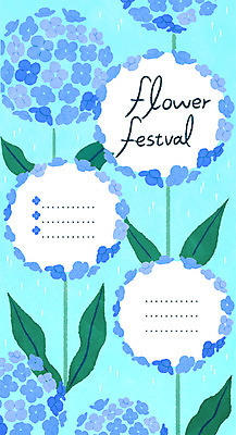 PSD 꽃 하늘색 일러스트 프레임 사람모양 이벤트 사람없음 축제 수국 꽃프레임 꽃축제 프레임일러스트 수국축제 국내일러스트 모양 식물 파란색 파일형식