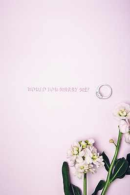 포토 JPG 꽃 결혼 백그라운드 프로포즈 사람없음 공백 오브젝트 결혼반지 결혼소품 카피스페이스 국내포토 식물 이벤트 반지 파일형식