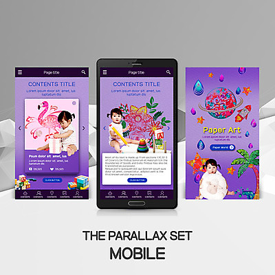 PSD 여자 교육 웹템플릿 모바일 여러명 스마트폰 장난감 블록 한국인 아기 유아교육 교구 모바일템플릿 모바일웹 영재 패럴렉스 이미지템플릿 템플릿 다수 사람 동양인 핸드폰 스마트기기 파일형식