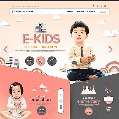 PSD 템플릿 응시 여자 교육 남자 웹템플릿 놀이 이벤트페이지 이벤트 두명 책 장난감 만지기 한국인 아기 아기만 이미지템플릿 시선 모션 사람 동양인 페이지 파일형식