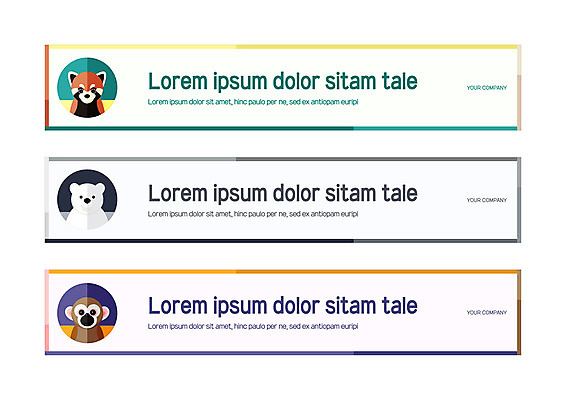 동물 템플릿 배너 배너템플릿 가로배너 사각프레임 세마리 사람없음 현수막 북극곰 레서판다 다람쥐원숭이 배너세트 AI파일 곰 포유류 프레임 3 가로 세트 사각형 원숭이 파일형식 벡터